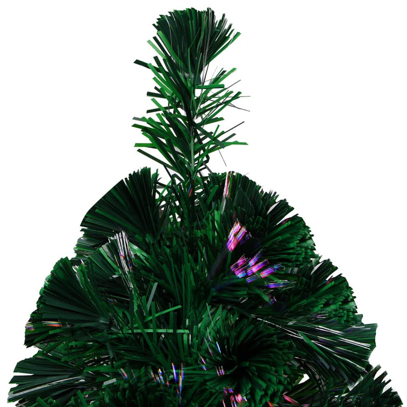 vidaXL Artificial Christmas Tree with Stand Green 240 cm Fibre Optic
