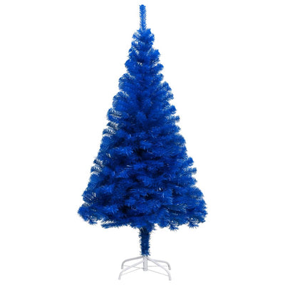 vidaXL Artificial Christmas Tree with Stand Blue 120 cm PVC