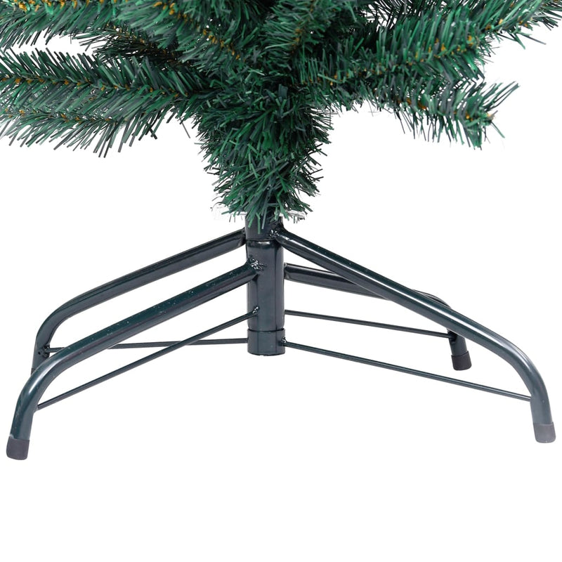 vidaXL Slim Artificial Christmas Tree with Stand Green 120 cm PVC