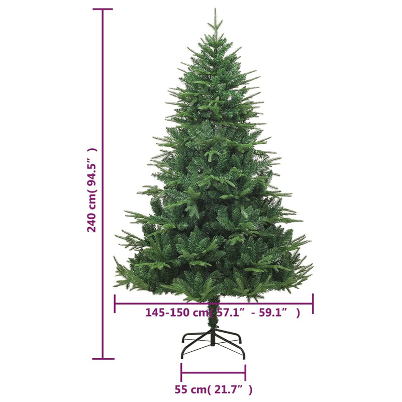 vidaXL Artificial Christmas Tree Green 180 cm PVC&PE