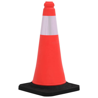 vidaXL Reflective Traffic Cones with Heavy Bases 10 pcs 75 cm