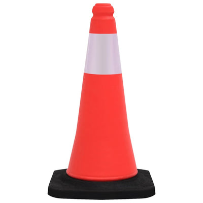 vidaXL Reflective Traffic Cones with Heavy Bases 10 pcs 75 cm