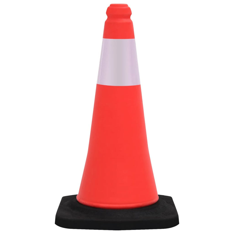 vidaXL Reflective Traffic Cones with Heavy Bases 10 pcs 75 cm