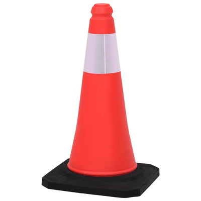 vidaXL Reflective Traffic Cones with Heavy Bases 10 pcs 75 cm
