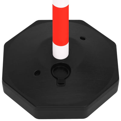 vidaXL Chain Post Set with 10 m Plastic Chain