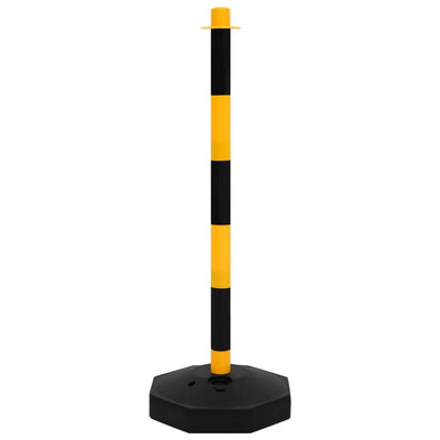 vidaXL Chain Post Set with 10 m Plastic Chain