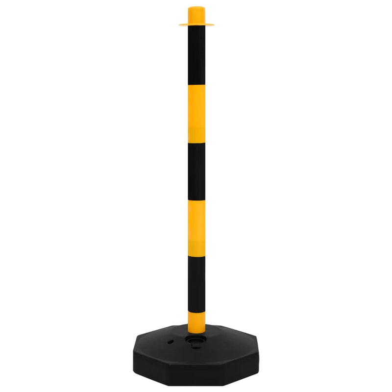 vidaXL Chain Post Set with 10 m Plastic Chain