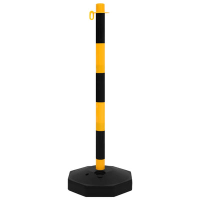 vidaXL Chain Post Set with 10 m Plastic Chain