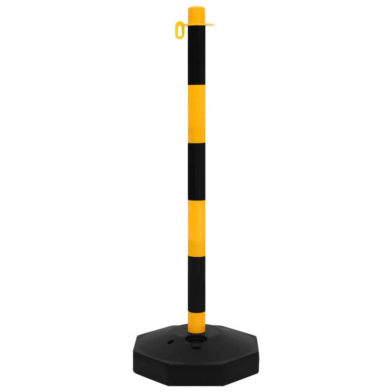 vidaXL Chain Post Set with 10 m Plastic Chain