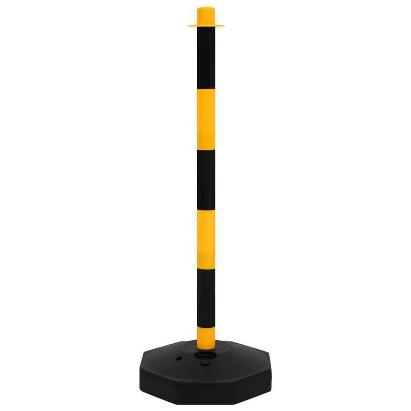 vidaXL Chain Post Set with 10 m Plastic Chain