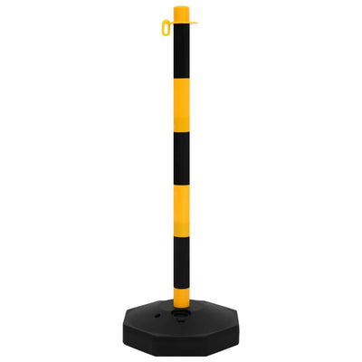 vidaXL Chain Post Set with 10 m Plastic Chain