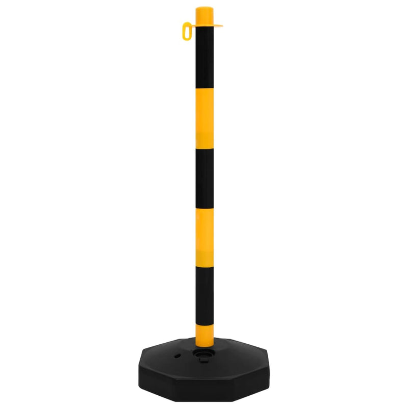 vidaXL Chain Post Set with 10 m Plastic Chain