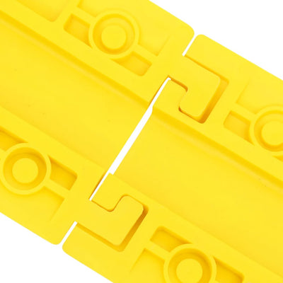 vidaXL Cable Protector Ramps 4 pcs 98.5 cm Yellow
