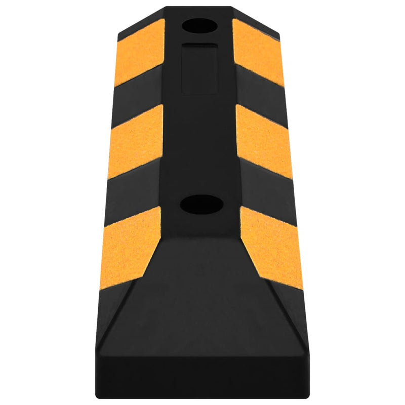 vidaXL Reflective Parking Blocks 2 pcs 56x15x10 cm Rubber