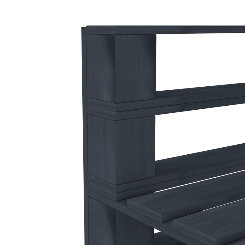 vidaXL 8 Piece Garden Pallet Lounge Set Wood Grey