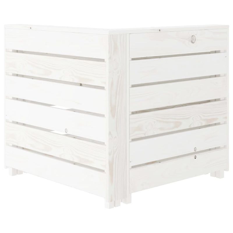 vidaXL 6 Piece Garden Lounge Set Pallets Wood White