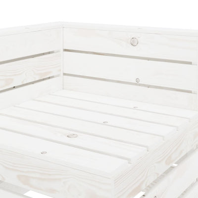 vidaXL 7 Piece Garden Lounge Set Pallets Wood White