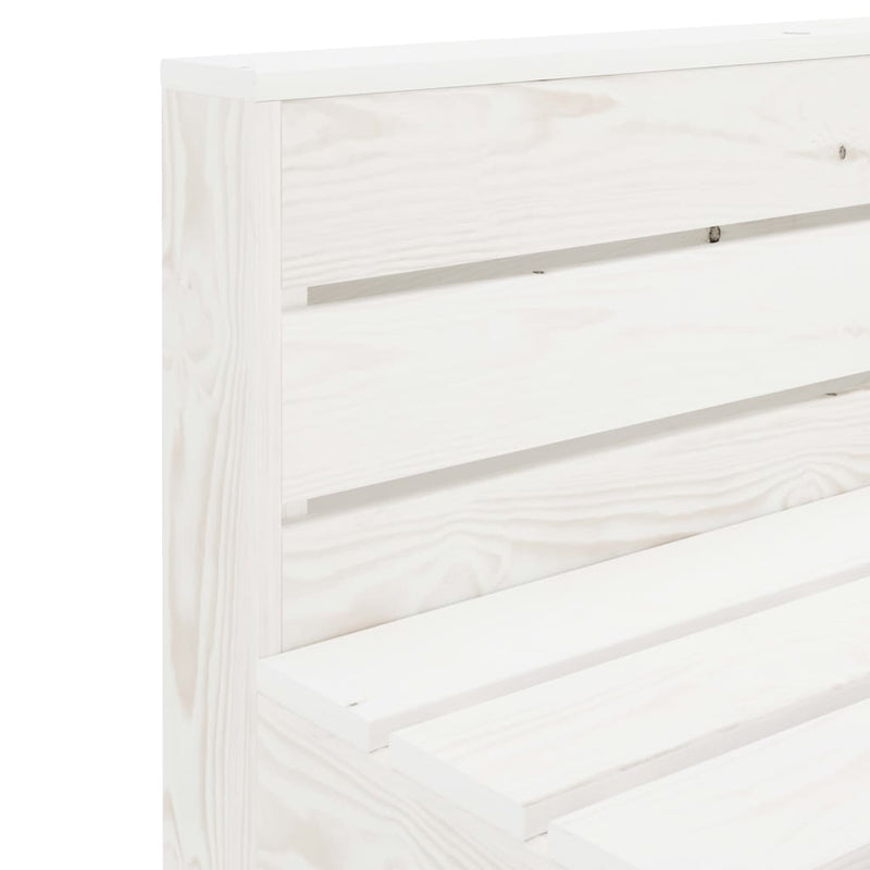 vidaXL 5 Piece Garden Lounge Set Pallets Wood White
