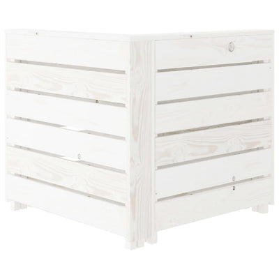 vidaXL 8 Piece Garden Pallet Lounge Set Wood White