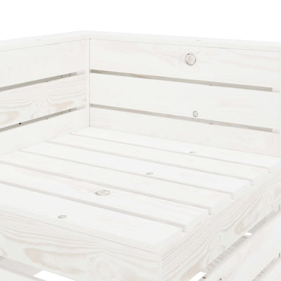 vidaXL 8 Piece Garden Pallet Lounge Set Wood White