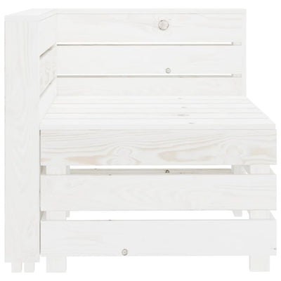 vidaXL 6 Piece Garden Pallet Lounge Set Wood White