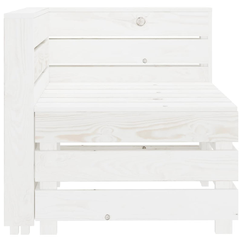 vidaXL 6 Piece Garden Pallet Lounge Set Wood White