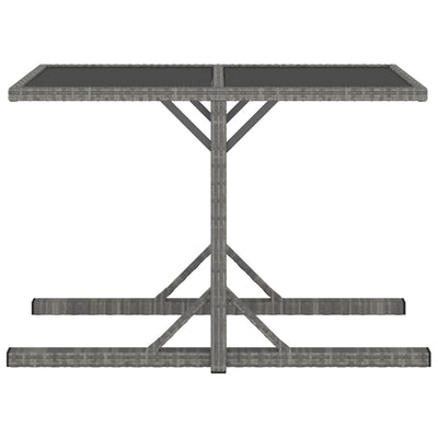 vidaXL 3 Piece Garden Dining Set Poly Rattan Black