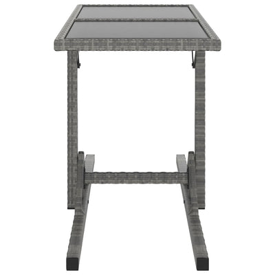 vidaXL 3 Piece Garden Dining Set Poly Rattan Black