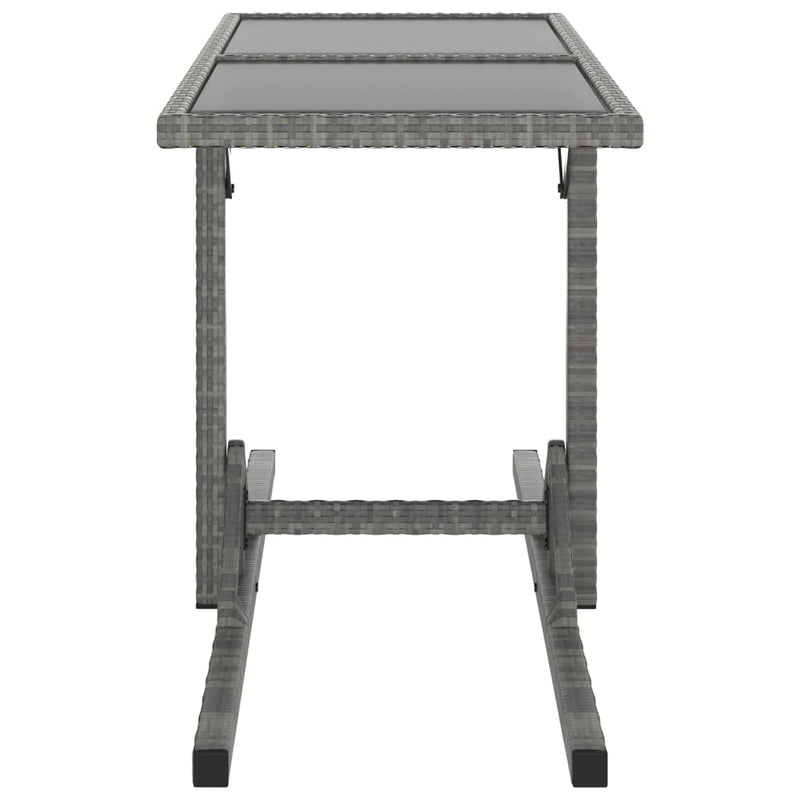 vidaXL 3 Piece Garden Dining Set Poly Rattan Black