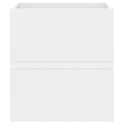 vidaXL Sink Cabinet with Built-in Basin Black Engineered Wood