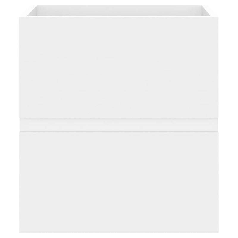 vidaXL Sink Cabinet with Built-in Basin Black Engineered Wood