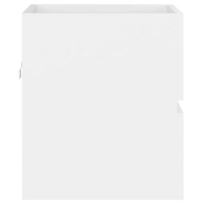 vidaXL Sink Cabinet with Built-in Basin Black Engineered Wood