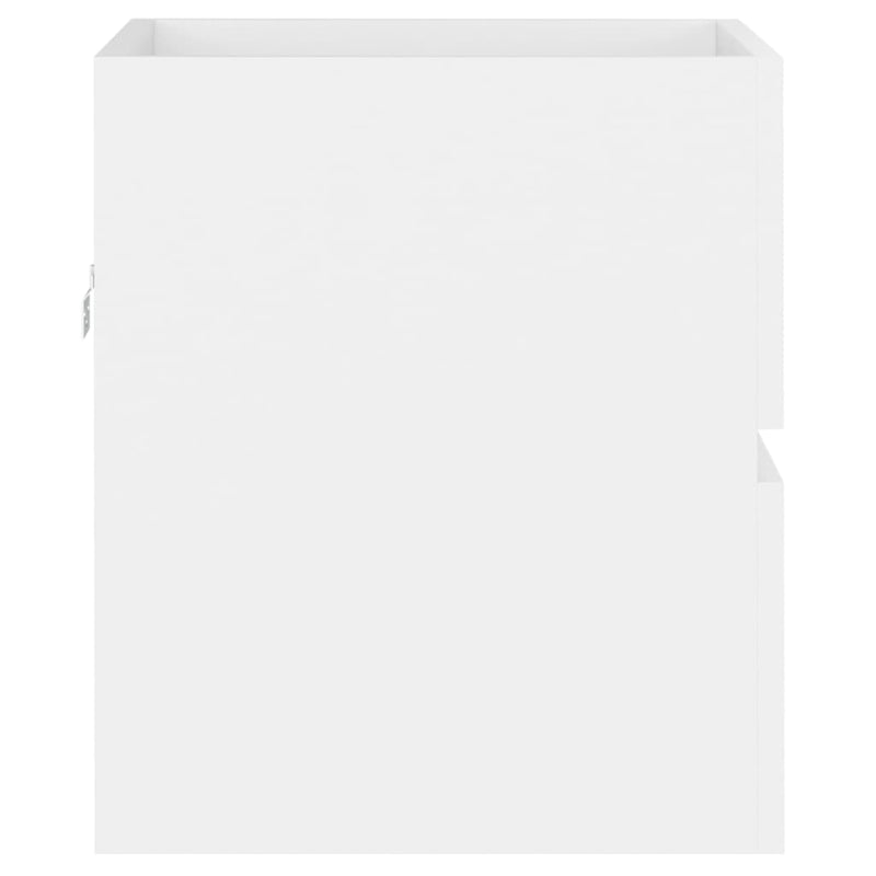 vidaXL Sink Cabinet with Built-in Basin Black Engineered Wood