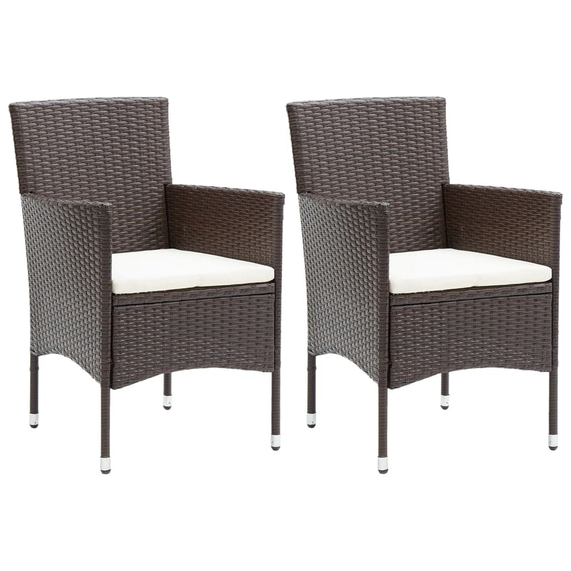 vidaXL 3 Piece Garden Dining Set Beige