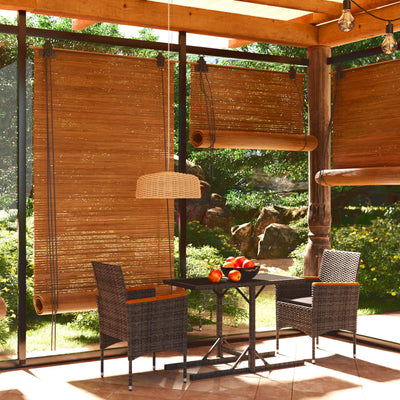 vidaXL 3 Piece Garden Dining Set Black