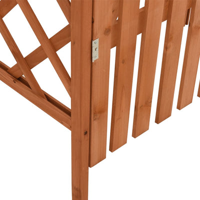 vidaXL Pergola with Gate 116x40x204 cm Solid Firwood