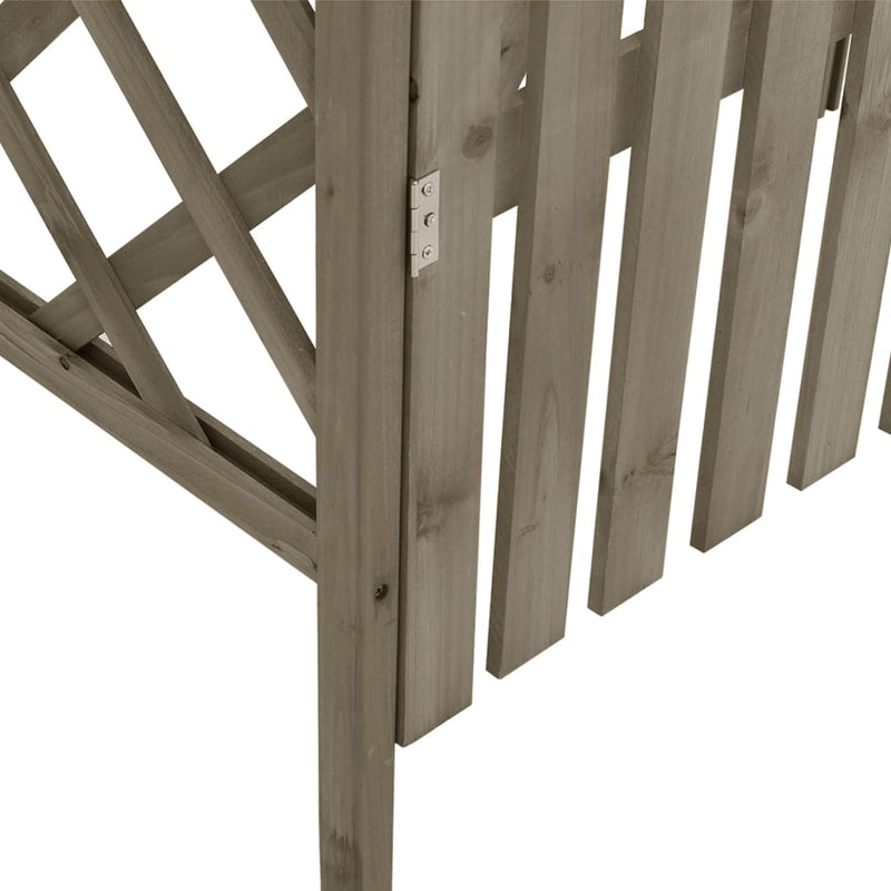vidaXL Pergola with Gate 116x40x204 cm Solid Firwood