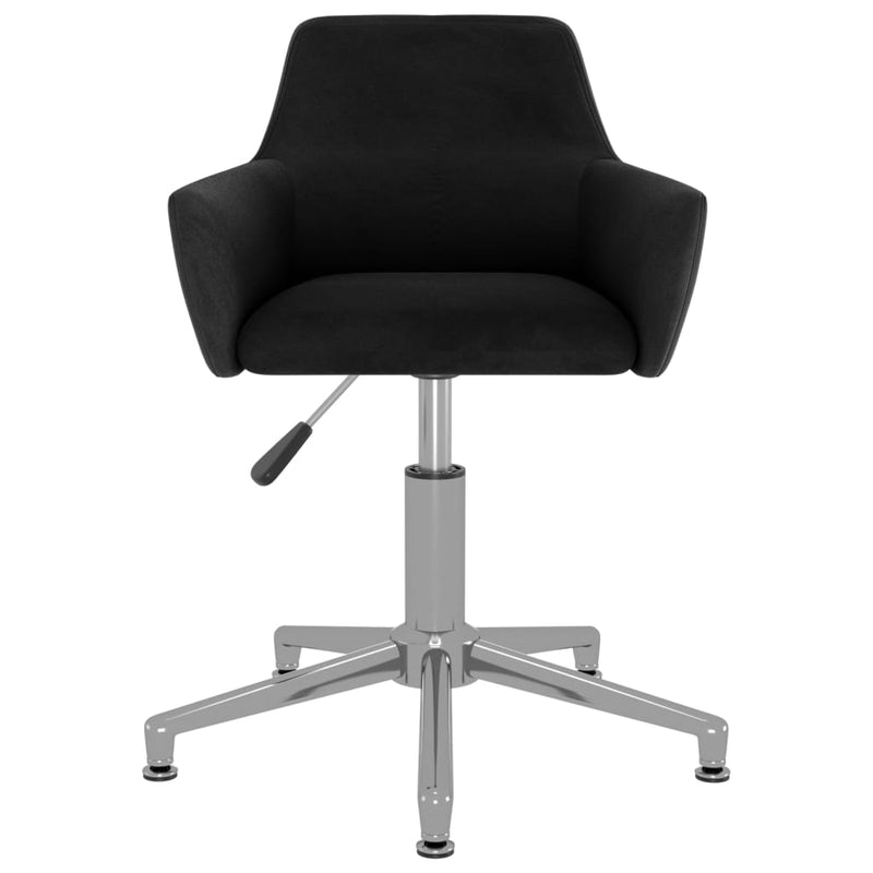 vidaXL Swivel Dining Chair Black Velvet