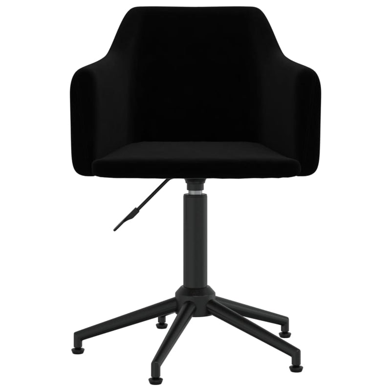 vidaXL Swivel Dining Chair Black Velvet