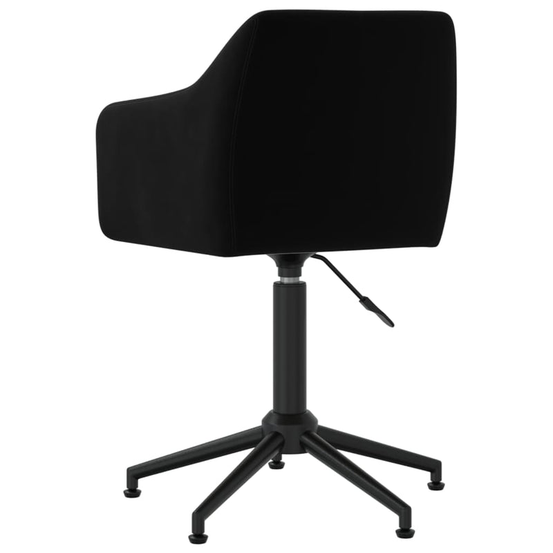 vidaXL Swivel Dining Chair Black Velvet