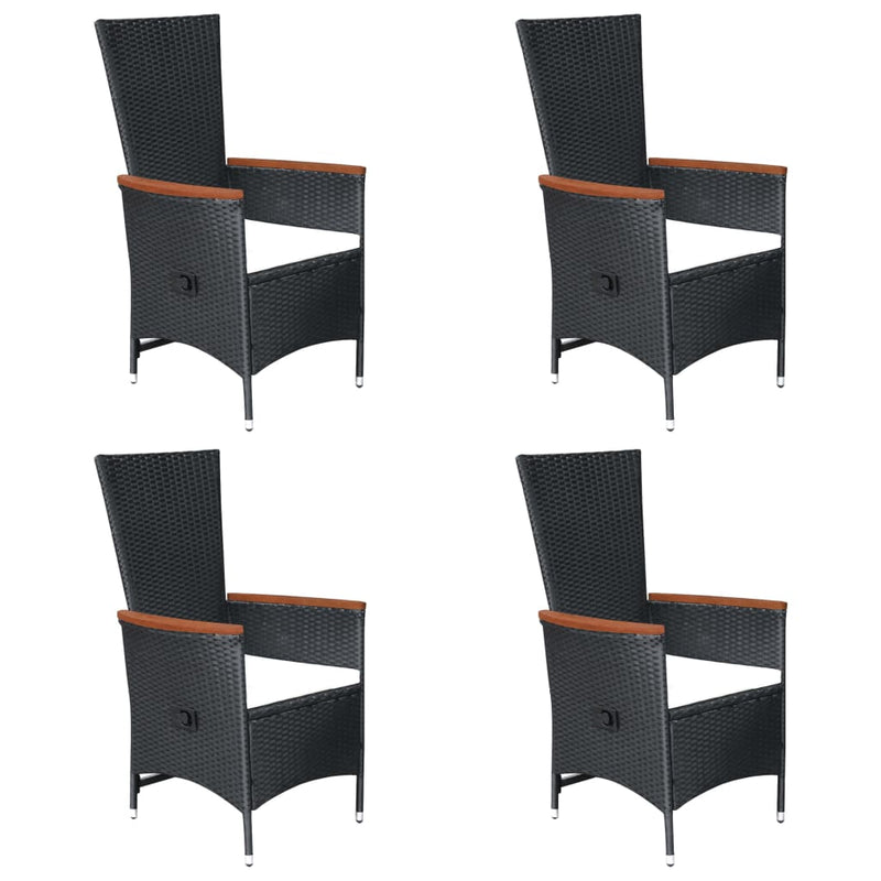 vidaXL 7 Piece Garden Dining Set Poly Rattan Beige