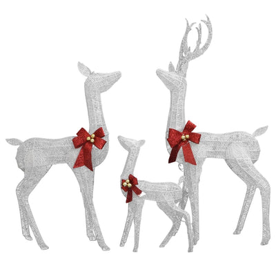 vidaXL Reindeer Family Christmas Decoration Gold 201 LEDs