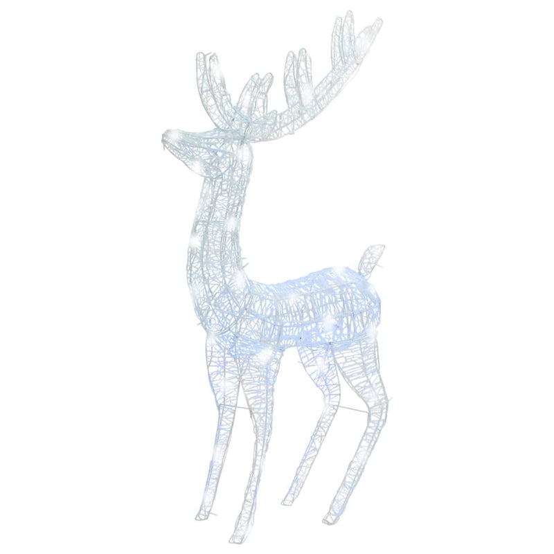 vidaXL XXL Acrylic Christmas Reindeer 250 LED 180 cm Cold white