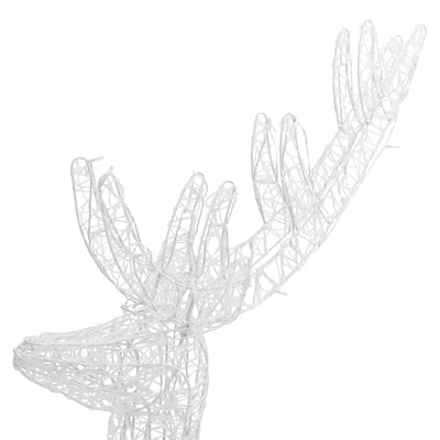 vidaXL XXL Acrylic Christmas Reindeer 250 LED 180 cm Cold white