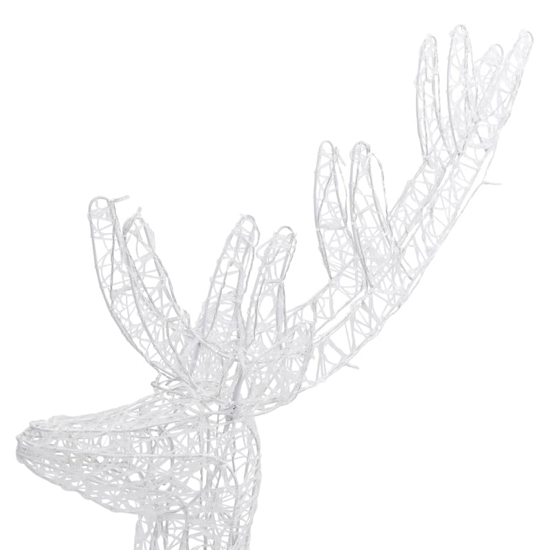 vidaXL XXL Acrylic Christmas Reindeer 250 LED 180 cm Cold white