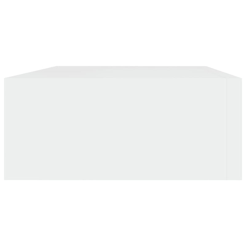 vidaXL Wall-mounted Drawer Shelf Black 40x23.5x10cm MDF