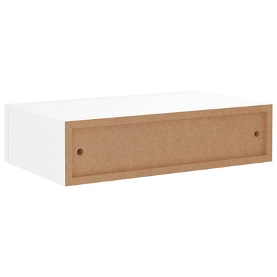 vidaXL Wall-mounted Drawer Shelf Black 40x23.5x10cm MDF