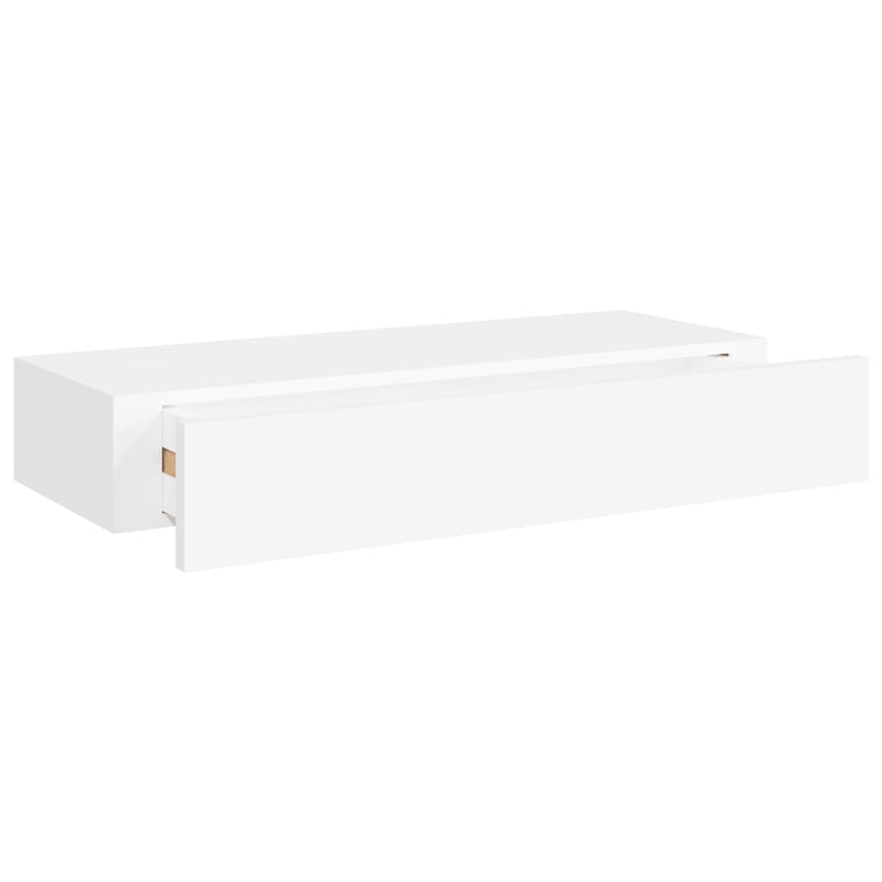vidaXL Wall-mounted Drawer Shelf Black 40x23.5x10cm MDF