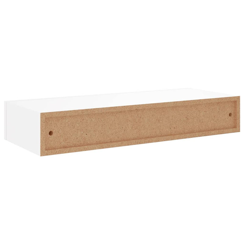 vidaXL Wall-mounted Drawer Shelf Black 40x23.5x10cm MDF