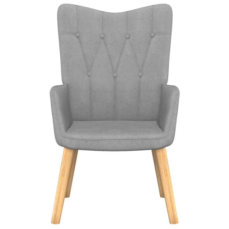 vidaXL Relaxing Chair Dark Grey Fabric